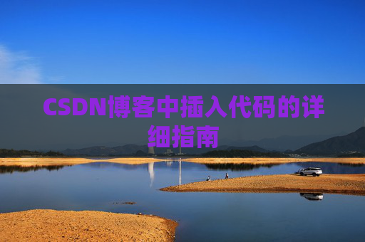 CSDN博客中插入代码的详细指南